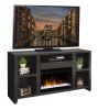 Bridgevine Home Urban Loft 62 inch Electric Fireplace TV Console for TVs up to 70 inches, Minimal Assembly, Mocha Finish